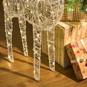 Светящийся Олень Альберт 80 см, 80 теплых белых микро LED ламп, IP44 Koopman фото 4