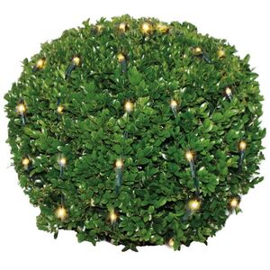 Гирлянда Сетка Buxus на дерево/куст 0.9 м, 100 теплых белых LED ламп, зеленый ПВХ, IP44