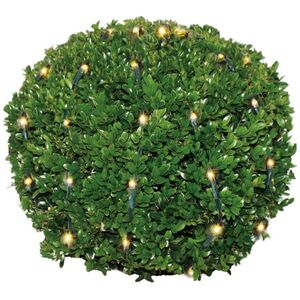 Гирлянда Сетка Buxus на дерево/куст 1.2 м, 144 теплых белых LED ламп, зеленый ПВХ, IP44
