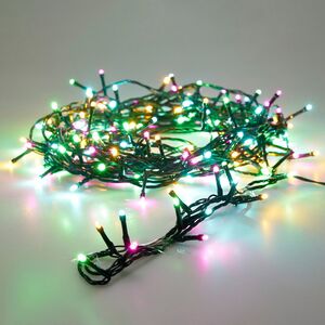 Светодиодная гирлянда Koopman Comfort Macaron, разноцветные Soft Multi LED ламп, зеленый ПВХ, контроллер, таймер, IP44