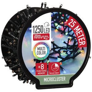 Гирлянда на катушке Koopman Snake Comfort Basic 25 м, 1250 разноцветных LED ламп, зеленый ПВХ, контроллер, таймер, IP44 Koopman фото 2