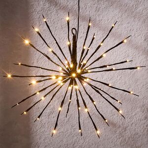 Подвесной светильник Фейерверк 45 см, теплые белые LED лампы с мерцанием, IP44