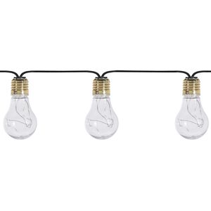 Гирлянда из лампочек Ретро Классика 10 ламп с теплым белым светом, 3.5 м, черный провод, на батарейках, IP20 (Koopman, Нидерланды). Артикул: AXG000500-1