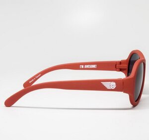 Детские солнцезащитные очки Babiators Original Aviator. Рок-звезда, 0-2 лет, красный Babiators фото 6