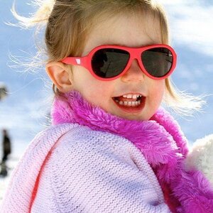 Детские солнцезащитные очки Babiators Original Aviator. Рок-звезда, 0-2 лет, красный Babiators фото 2