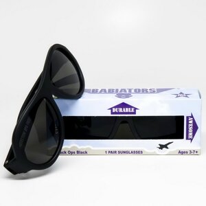 Детские солнцезащитные очки Babiators Original Aviator. Спецназ, 3-5 лет, черный Babiators фото 8