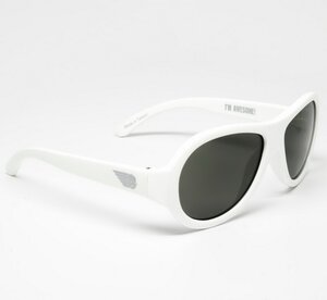 Детские солнцезащитные очки Babiators Original Aviator. Шалун, 3-5 лет, белый Babiators фото 2