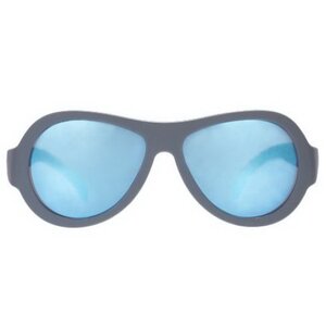 Детские солнцезащитные очки Babiators Original Aviator. Синяя сталь, 3-5 лет, зеркальные линзы Babiators фото 2