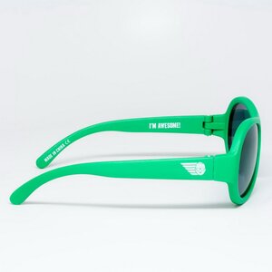 Детские солнцезащитные очки Babiators Original Aviator. Время летит, 0-2 лет, зеленый Babiators фото 3