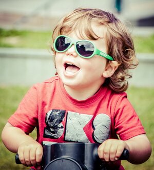 Детские солнцезащитные очки Babiators Original Aviator. Время летит, 0-2 лет, зеленый Babiators фото 1
