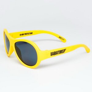Детские солнцезащитные очки "Babiators Original Aviator. Привет", 0-2 лет, желтый Babiators фото 5