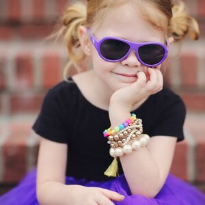Детские солнцезащитные очки Babiators Original Aviator. Пилот, 3-5 лет, фиолетовый Babiators фото 3