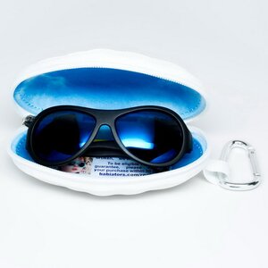 Детские солнцезащитные очки Babiators Polarized. Спецназ, 0-2 лет, черный, чехол Babiators фото 3