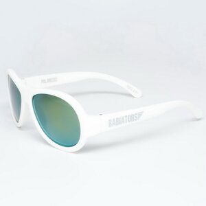 Детские солнцезащитные очки Babiators Polarized. Шалун, 0-2 лет, белый, чехол Babiators фото 7