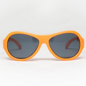 Детские солнцезащитные очки Babiators Original Aviator. Ух ты!, 3-5 лет, оранжевый Babiators фото 6