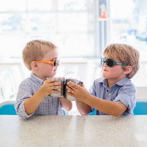 Детские солнцезащитные очки Babiators Original Aviator. Ух ты!, 0-2 лет, оранжевый Babiators фото 3