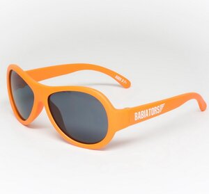 Детские солнцезащитные очки Babiators Original Aviator. Ух ты!, 3-5 лет, оранжевый Babiators фото 4