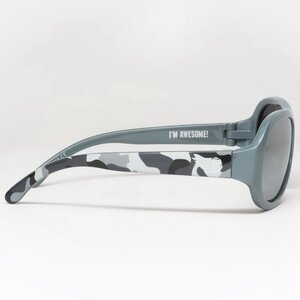 Детские солнцезащитные очки Babiators Polarized. Камуфляж, 0-2 лет, серый, чехол Babiators фото 7