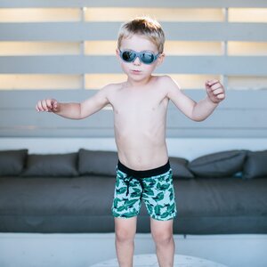 Детские солнцезащитные очки Babiators Polarized. Камуфляж, 0-2 лет, серый, чехол Babiators фото 3