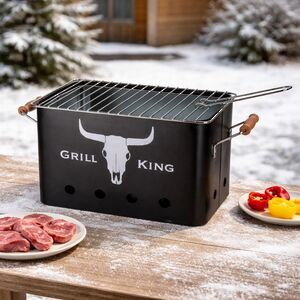 Настольный угольный гриль Бигхорн 32*20 см