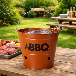 Настольный гриль Grill 26 см оранжевый