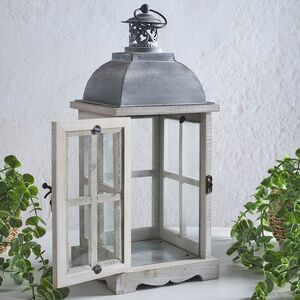 Подсвечник фонарь Орчелли 41 см белый Koopman (Купман) фото 4