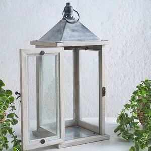 Подсвечник фонарь Тринелли 41*16 см белый Koopman (Купман) фото 6