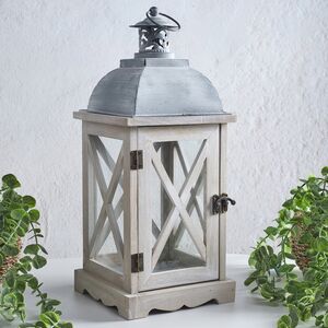 Подсвечник фонарь Розелли 41*16 см белый Koopman (Купман) фото 5