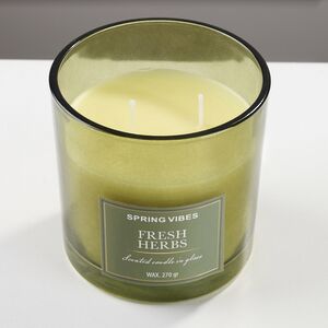 Ароматическая свеча Melania - Fresh Herbs 10 см, в стеклянном стакане Koopman (Купман) фото 3