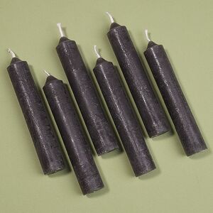 Набор столовых свечей Clutton 12 см, 6 шт, антрацитовые Koopman фото 4