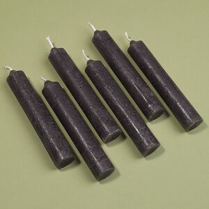 Набор столовых свечей Clutton 12 см, 6 шт, антрацитовые Koopman фото 2