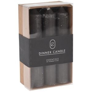 Набор столовых свечей Clutton 12 см, 6 шт, антрацитовые Koopman фото 6