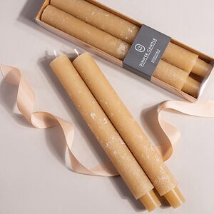 Столовые свечи Jennifer 25 см, 2 шт, охровые