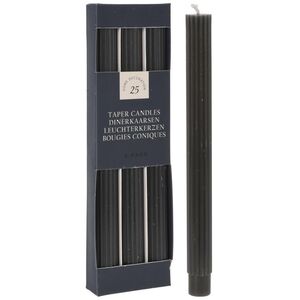 Высокие свечи Жоффруа 25 см, 3 шт, темно-серые Koopman (Купман) фото 6