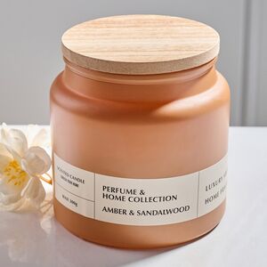 Ароматическая свеча в стакане Shelby: Амбра и Сандаловое дерево 10 см Koopman фото 1