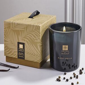 Ароматическая свеча в стакане Aroma di Rogito - Spicy Black Vanilla 10*8 см