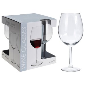 Набор бокалов для красного вина Кристалл 21 см, 4 шт, 580 мл Koopman фото 3