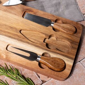 Набор для сыра с доской и ножами Джеронимо 42*15 см Koopman фото 2