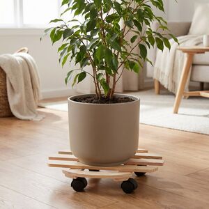 Подставка для цветов на колесиках Серхио 28*4 см