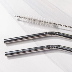 Металлические трубочки для коктейлей Tenby с щеточкой 21 см, 5 предметов Koopman фото 2