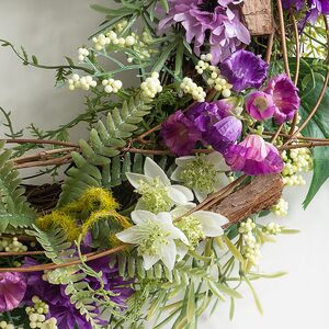 Венок для свечи Provence - Магическая Красота 34 см, фиолетовый Swerox фото 2