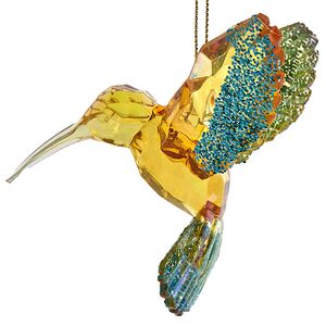 Елочная игрушка Хрустальная Колибри - Волшебный Нектар 10 см