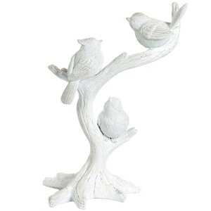 Декоративная статуэтка Птички в зимнем лесу 28 см (Goodwill, Бельгия). Артикул: D49004
