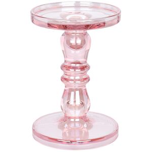 Стеклянный подсвечник Мориарти 20*13 см розовый Koopman (Купман) фото 6