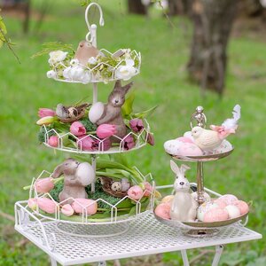 Пасхальные подвески Яйца - Flower Pink 6 см, 6 шт Breitner фото 5