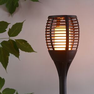 Садовый фонарь Solar Barro 3 в 1 на солнечной батарее 78*12 см, эффект живого пламени, IP44 Koopman (Купман) фото 4