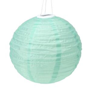 Китайский фонарик на солнечной батарее Solar Carwood 40 см, IP44, голубой