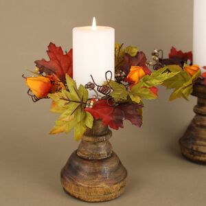 Венок для свечи Осень в Нью-Йорке 18 см (Swerox, Швеция). Артикул: E315-Y7