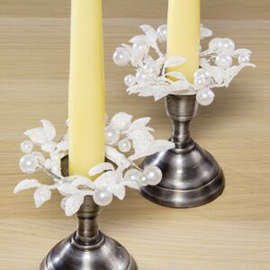 Венок для свечи Снежная Дымка 9 см (Swerox, Швеция). Артикул: E324-W