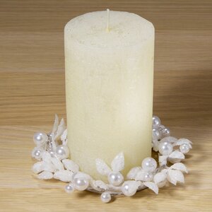 Венок для свечи Снежная Дымка 12 см Swerox фото 1